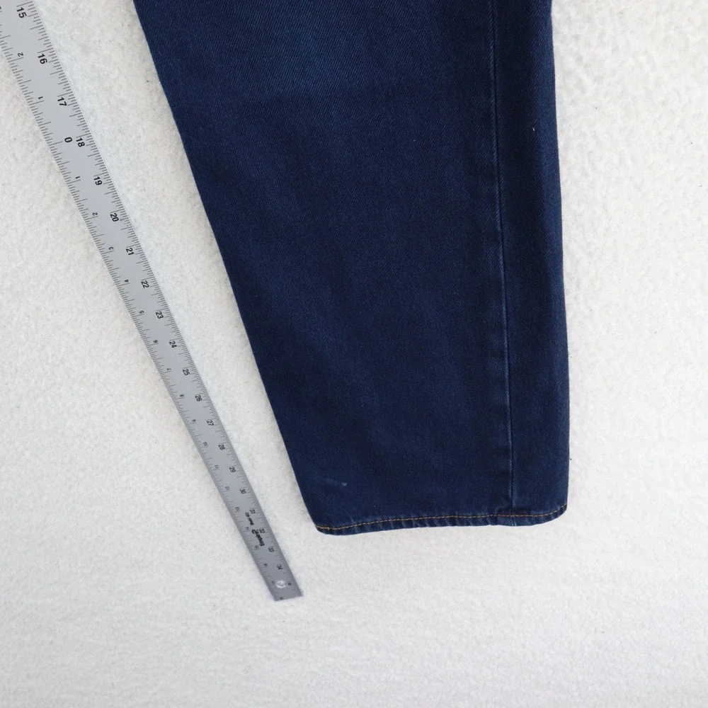 Levis 501 Jeans Men's 36x34 Navy Blue Original Button Fly Denim Grunge 90s Y2K